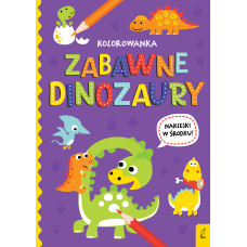 Zabawne dinozaury. Kolorowanka